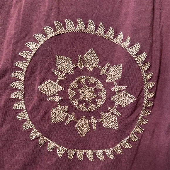 POL Plum Embroidered Boho Mini Dress - Picture 4 of 10